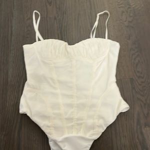 Zara white body suit